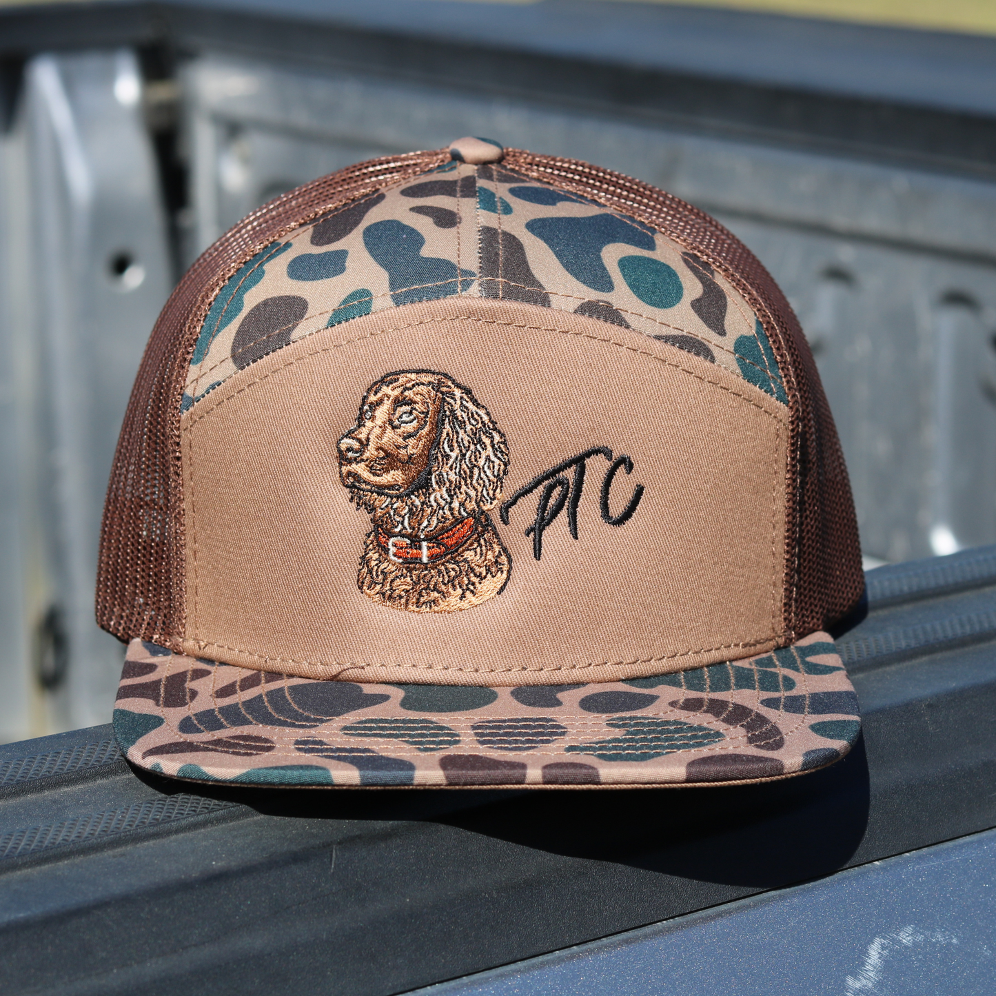 Pull Time Hat | Boykin Spaniel | Chocolate 7 Panel
