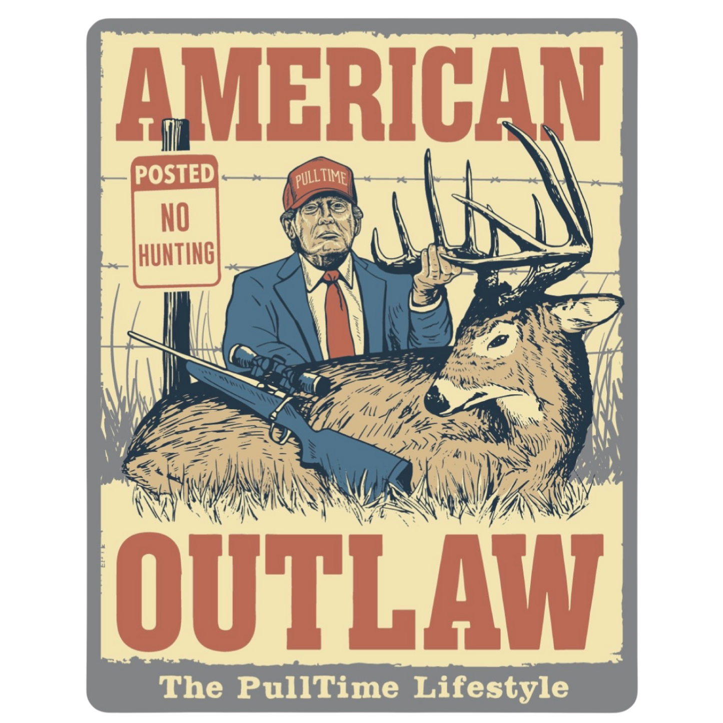 Pull Time Trump Sticker