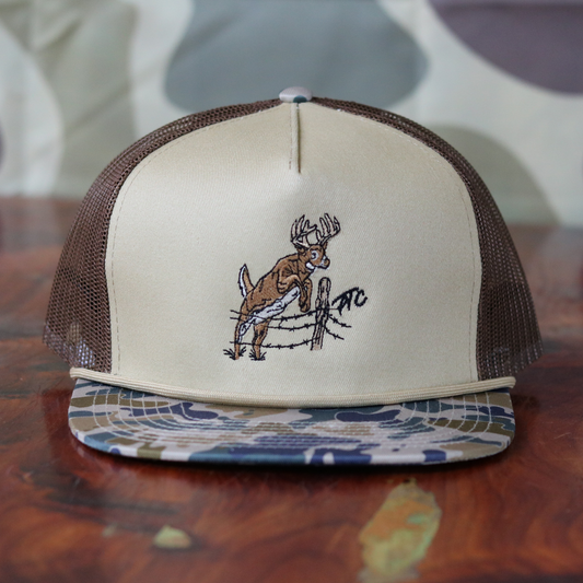 Pull Time Hat | Traveling Buck | Vintage Camo Rope
