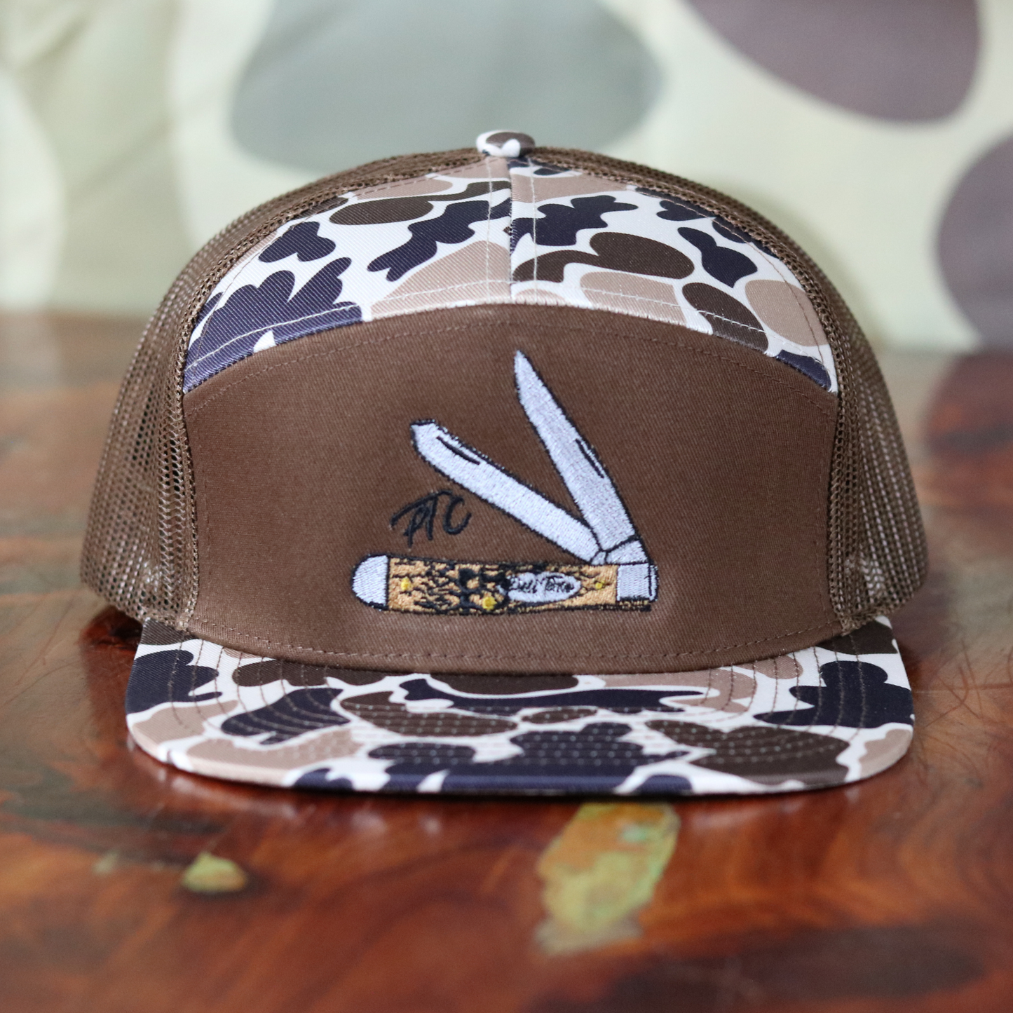 Pull Time Hat Trapper Knife | Solid Duck Camo