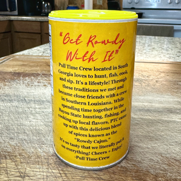 Pull Time Rowdy Cajun | All Purpose Cajun Seasoning | 8oz