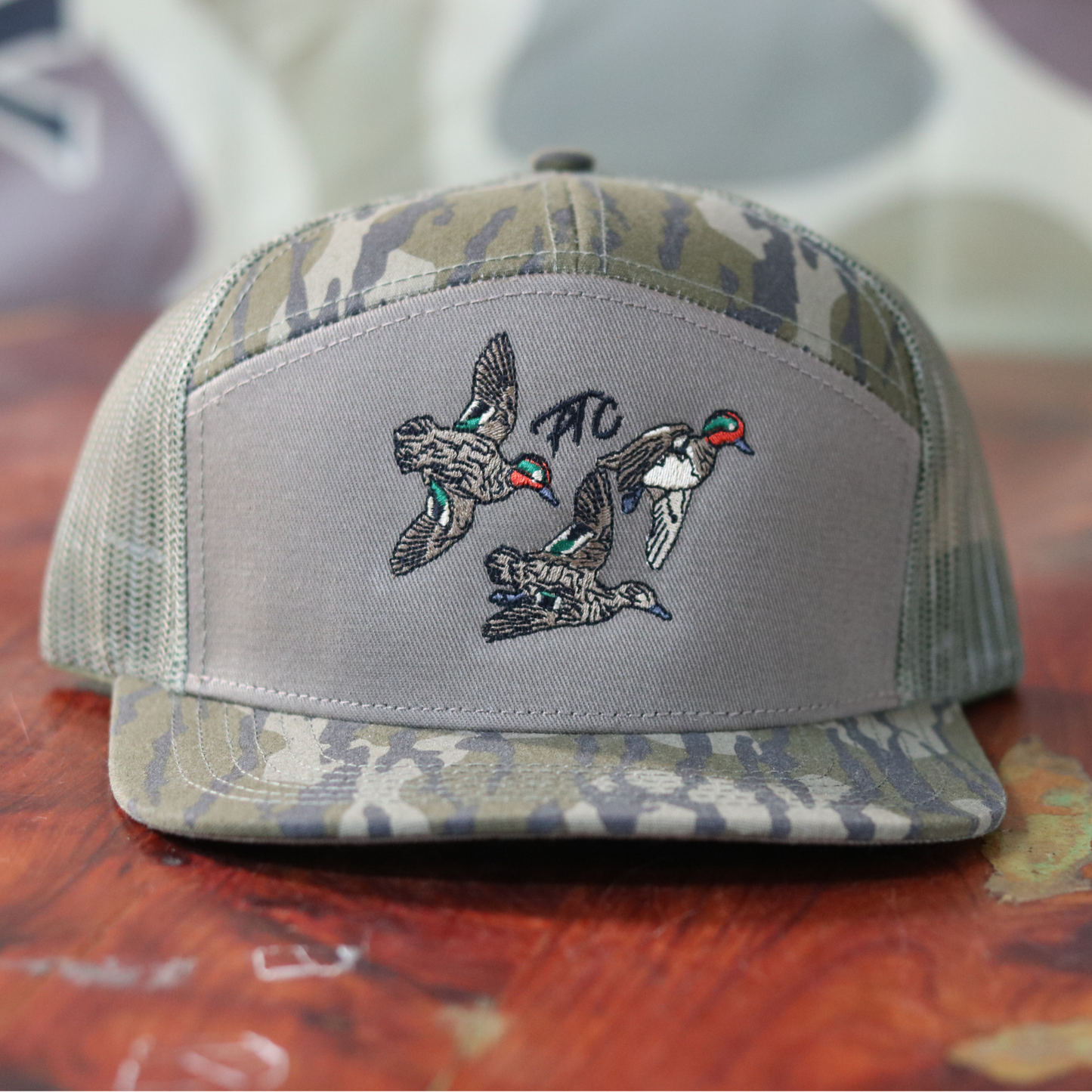 Pull Time Hat | Green Wing Teal | 7 Panel