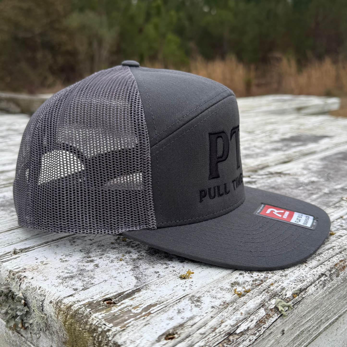 Pull Time 7 Panel Hat | PTC | Charcoal