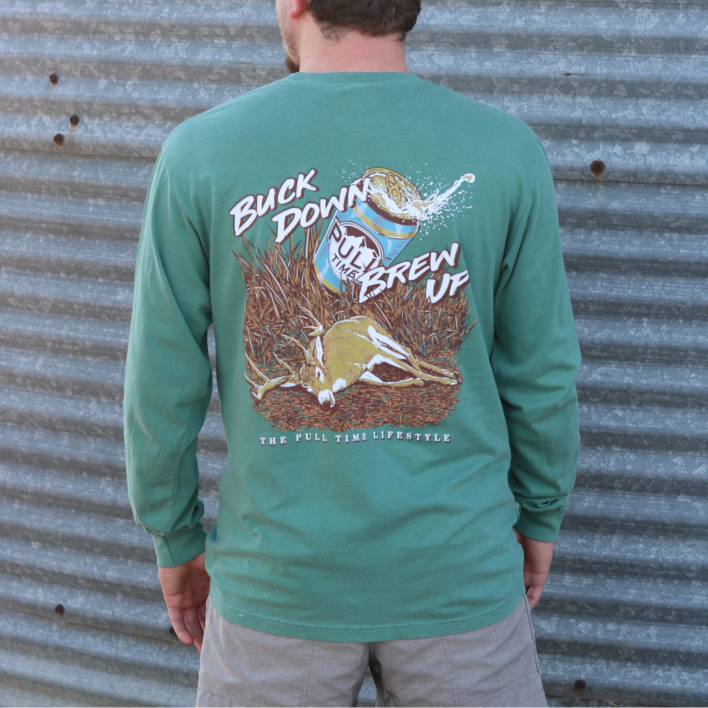 Pull Time Long Sleeve | Buck Down | Light Green
