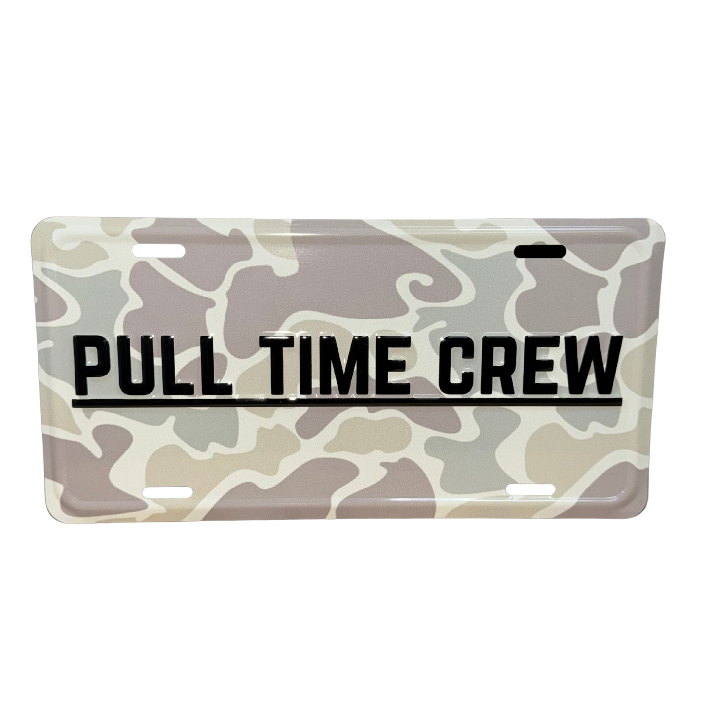 Pull Time Crew License Plate